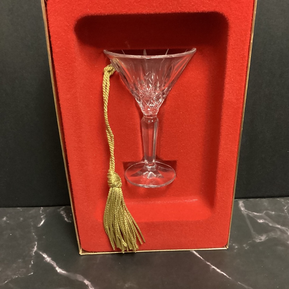 Gorham Crystal LA Martini Ornament Lady Anne Mini’s